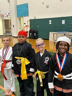 Children's competitors and winners.