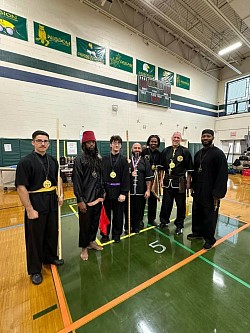 Adult purple & brown sash competitors.