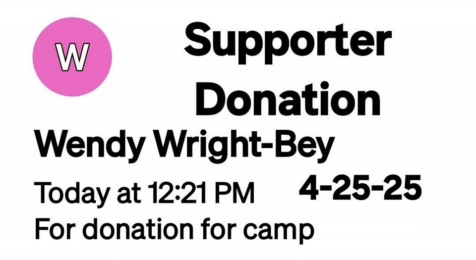 2025 Summer Camp Supporter & Donation